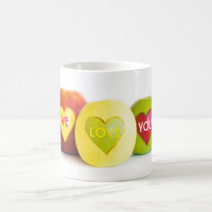 Tre äpplen kaffemugg