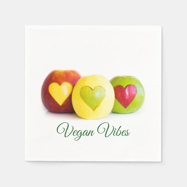 Tre äpplen pappersservett (Framsidan)