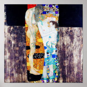 Tre år av liv, Gustav Klimt Poster