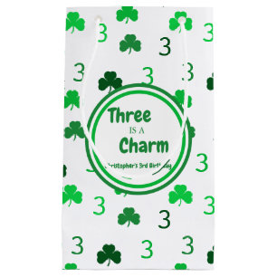 Tre är en charm St patrick's day 3:e födelsedagen
