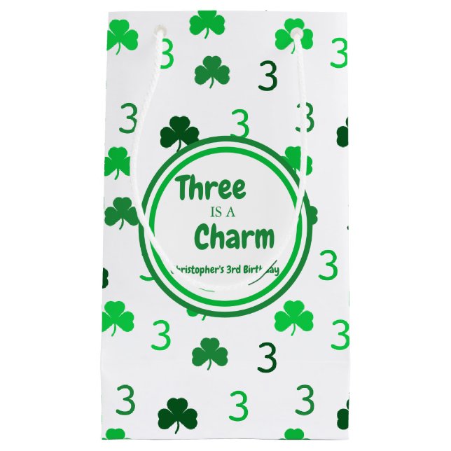 Tre är en charm St patrick's day 3:e födelsedagen (Framsidan)