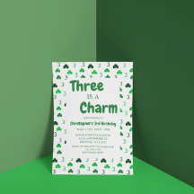 Tre är en charm St patrick's day 3:e födelsedagen