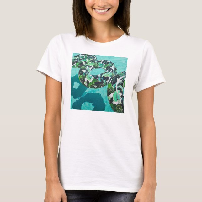 Tre är en folkmassa t-shirt (Framsida)