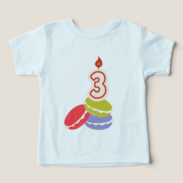 Tre år gammal Grattis på födelsedagen-skjorta T Shirt (Design Framsida)