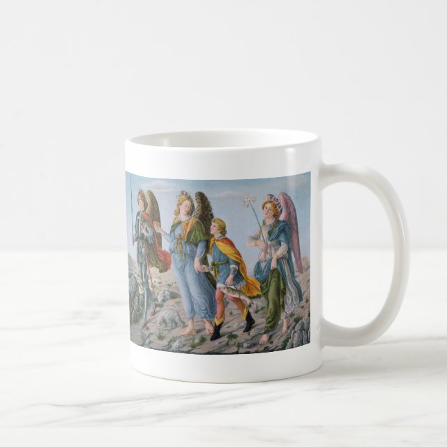 Tre Archangels och Tobias (M 017) Kaffemugg (Höger)