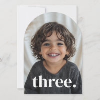 Tre Arkad Foto 3-års Pojke Födelsedagsfirande