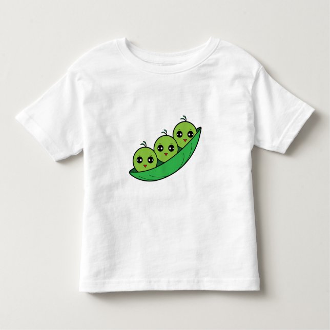 Tre ärter i en Pod T Shirt (Framsida)