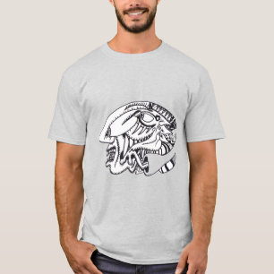 Tre aspekter bläck teckning (för ljusa färg) t shirt