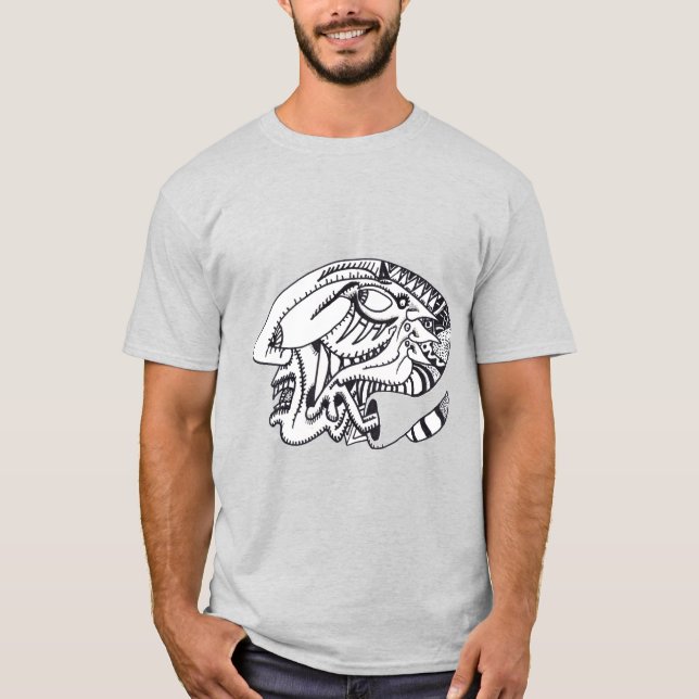 Tre aspekter bläck teckning (för ljusa färg) t shirt (Framsida)