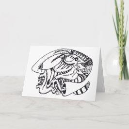 Tre aspekter, bläck teckning kort