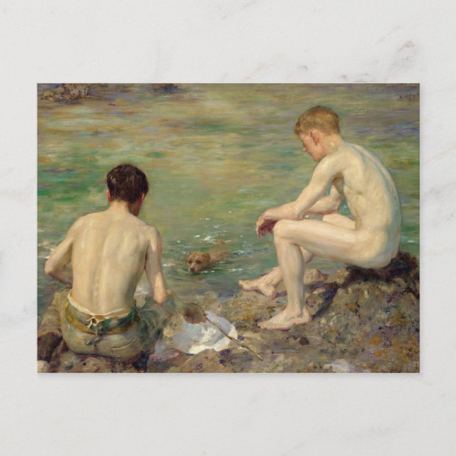 Tre assistenter vykort (Framsida)