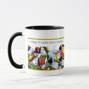 Tre av ett slag mugg
