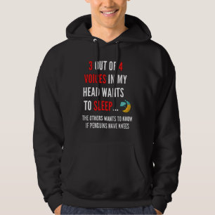 Tre av fyra röster i huvudet vill sova hoodie