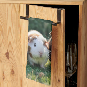 Tre Baby Guinea Grisar, Kökshandduk