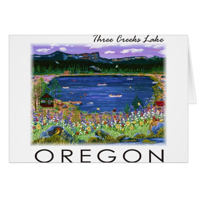 Tre Bäck Sjö Hälsningskort (Framsidan Horizontal)