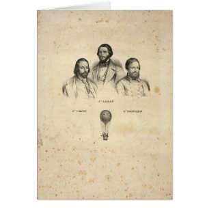 Tre ballonistkort hälsningskort
