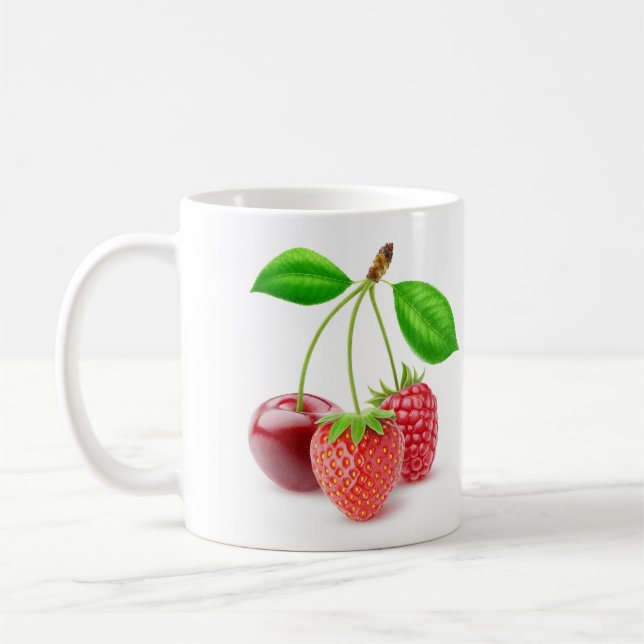 Tre bär kaffemugg (Vänster)