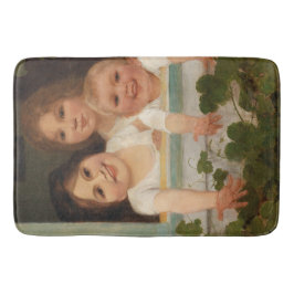 Tre barn i fönstret badrumsmatta