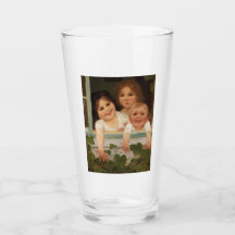 Tre barn i fönstret