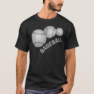 Tre basebollar t shirt