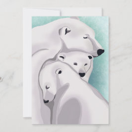 Tre Bears Winter Wonderland - God jul Inbjudningar