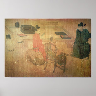 Tre belästa manar från Lieou-Li T'ang Poster