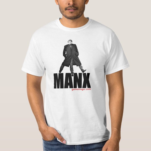 Tre ben = Manx T Shirt (Framsida)