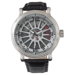 Tre Biet Hjul och Red Brake Manar Watch Armbandsur