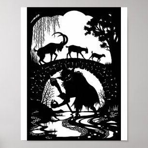 Tre Billy Goats Gruff Poster