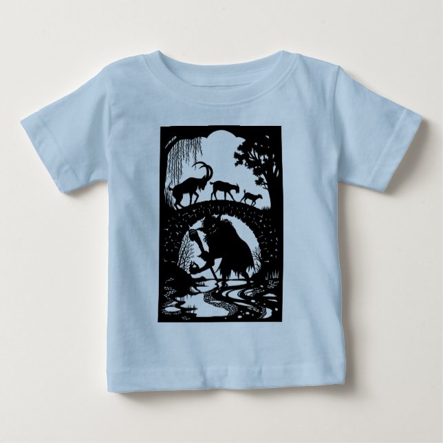 Tre Billy Goats Gruff T Shirt (Framsida)