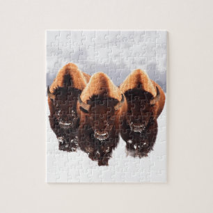 Tre bison pussel