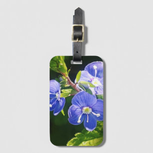 Tre Blåa blommor Bagagebricka