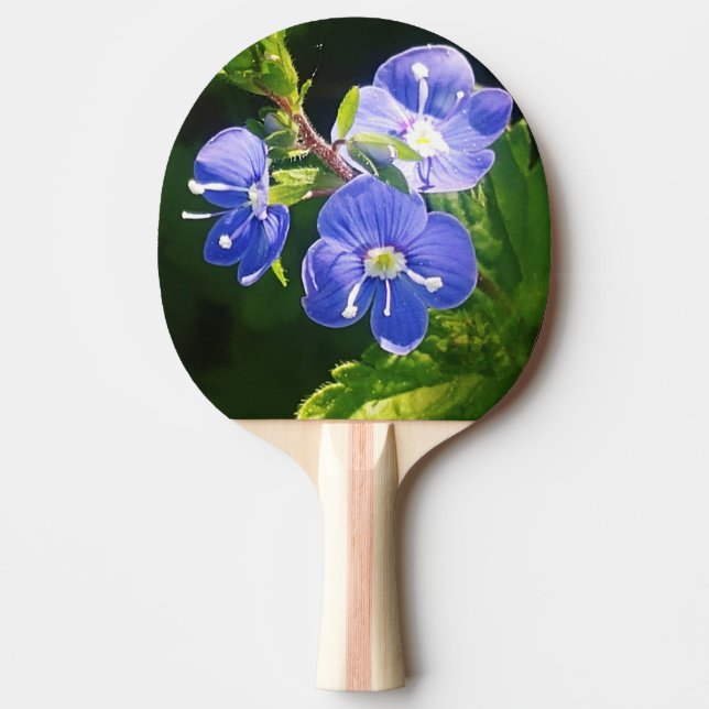 Tre Blåa blommor Pingisracket (Framsidan)
