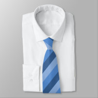 Tre-Blått görad randig Tie