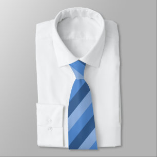Tre-Blått görad randig Tie Slips