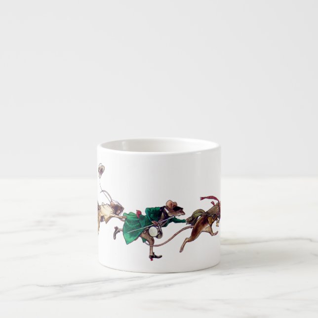 Tre blinda möss espressomugg (Framsidan)