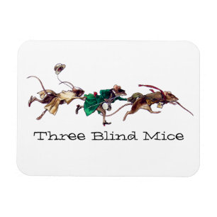 Tre blinda möss magnet