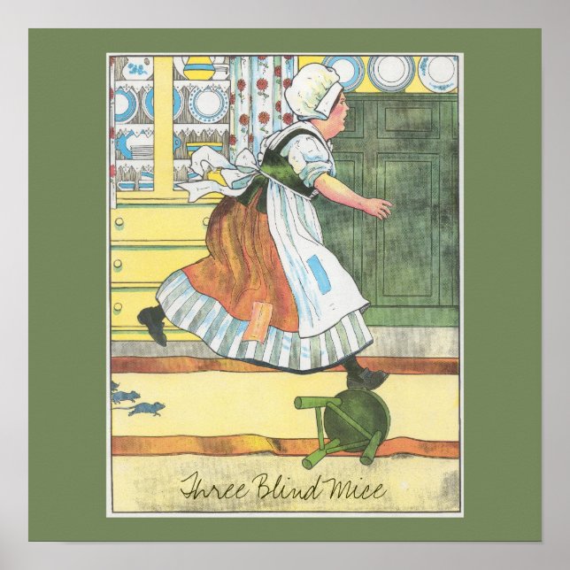 Tre Blinder för att skriva ut möss Poster (Framsidan)