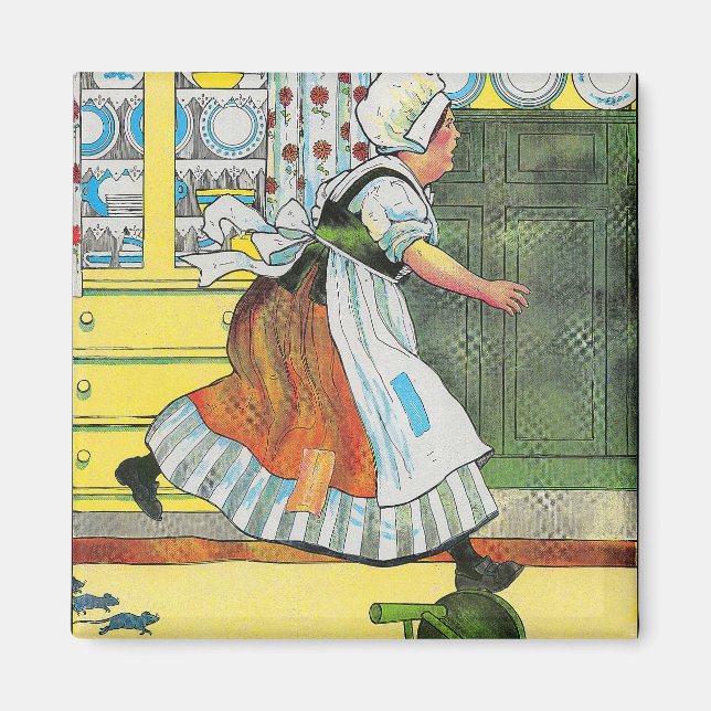 Tre Blinder Mice Mor Goose Nursery Rhyme Magnet (Framsidan)