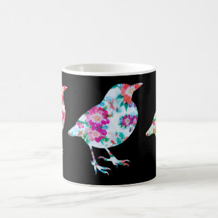 Tre Blommigtar fåglar Kaffemugg