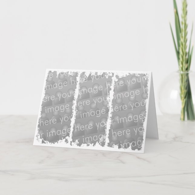 Tre boxas Grungedesign Kort (Framsida)