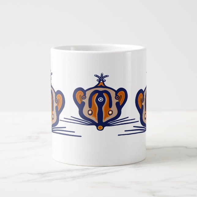 Tre bruna möss jumbo mugg (Framsidan)