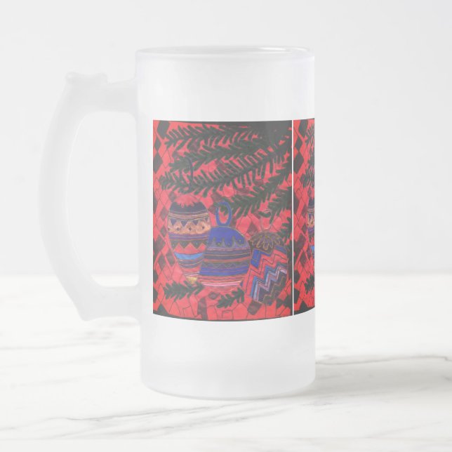 Tre bubblor frostat ölglas (Vänster)