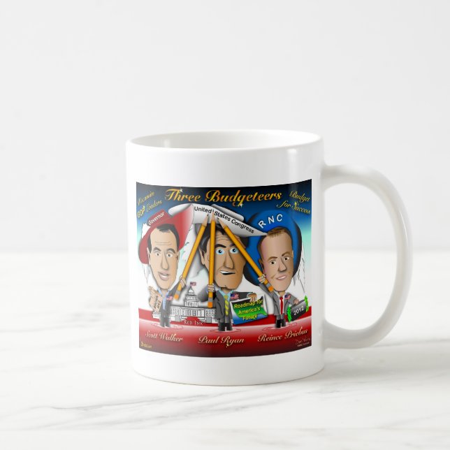 Tre budgetansvariga från Wisconsin Kaffemugg (Höger)