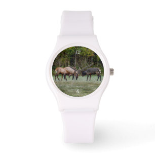 Tre Bull Elk Fight Armbandsur