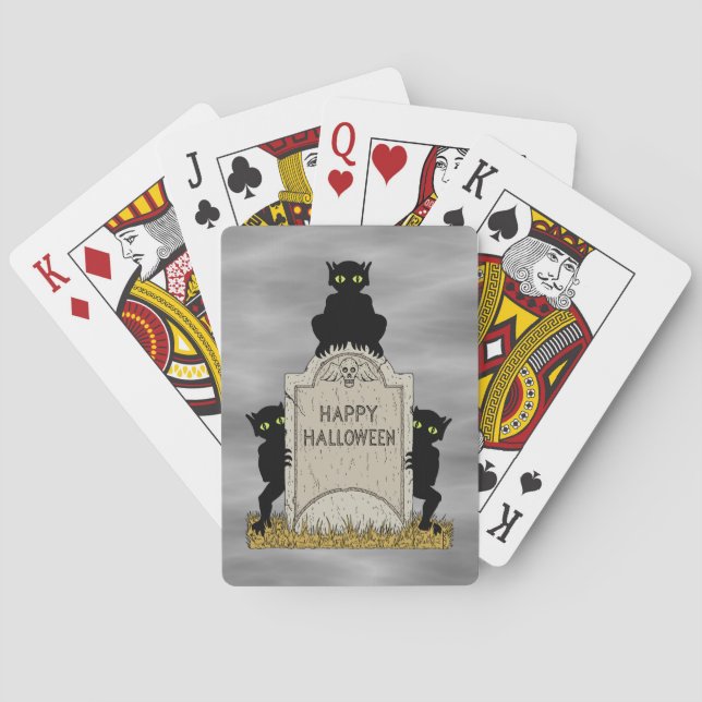 Tre busar God Halloween Casinokort (Baksidan)