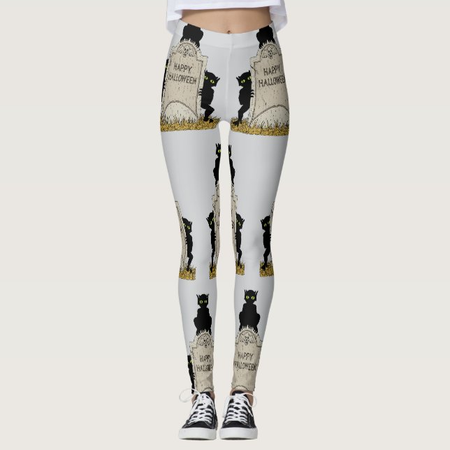 Tre busar God Halloween Leggings (Framsida)