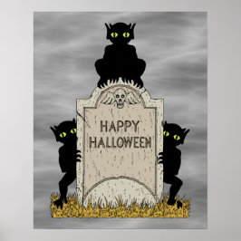 Tre busar God Halloween Poster