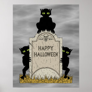 Tre busar God Halloween Poster