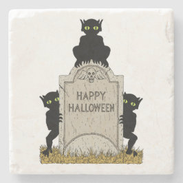 Tre busar God Halloween Stenunderlägg